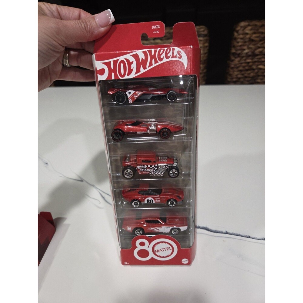 Hot Wheels 80th Anniversary 5-Pack 1:64 Scale Die-Cast Toy Cars B6